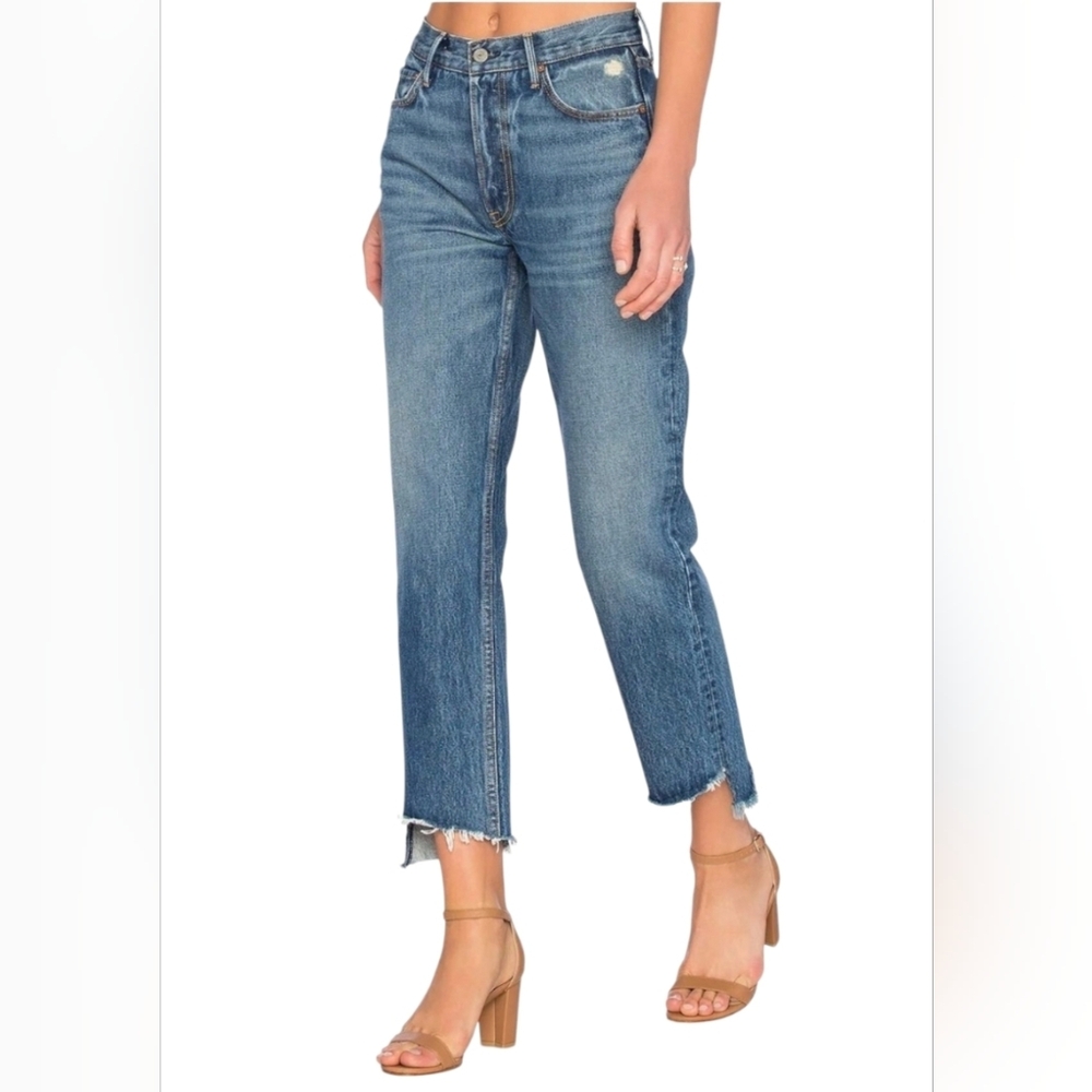 GRLFRND blue Jeans Size 26 Helena Straight Leg Close To You*